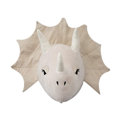 Head Wall Decor Toys For Nursery, Cute Stuffed Head Wall Mount Decor, Head Stuffed Hanging Wall Décor For Kids Bedroom Or Playroom