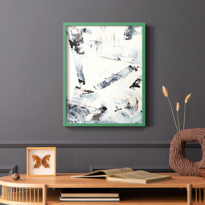 «Fractured Ice II», reproduction encadrée - bois massif