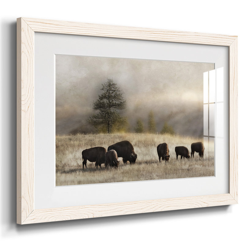 " Ridge Grazing ", White, 28" H x 42" W x 1.5" D