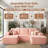 Seren 106" Modular L-shaped Sectional Sofa With Ottoman, No-assembly Cloud Couch, Boneless Design For Modern Living-562236350