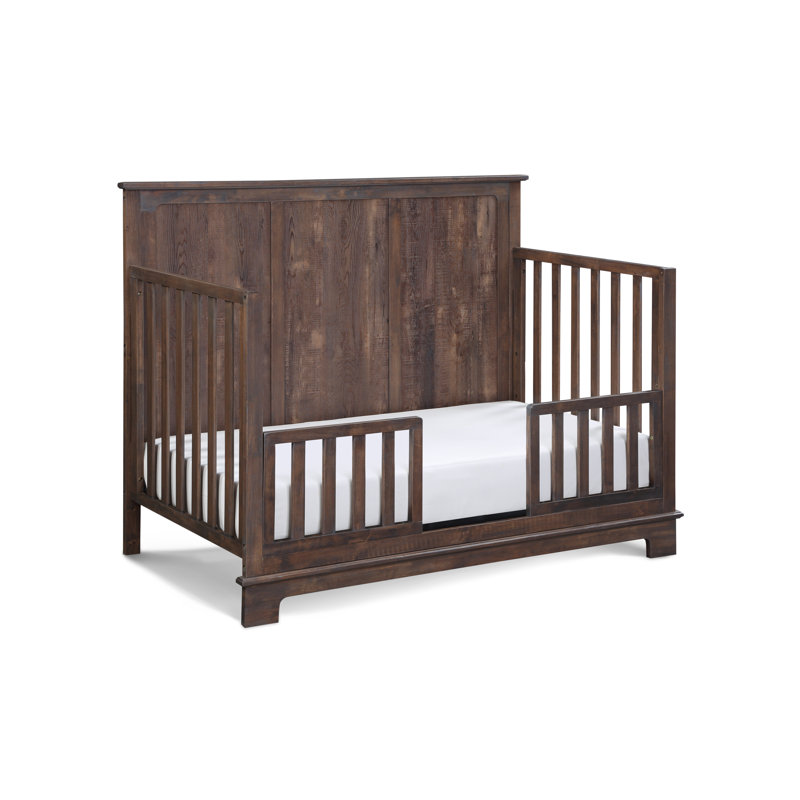 Barrière de sécurité pour tout-petits Grayson, Bois de grange rustique