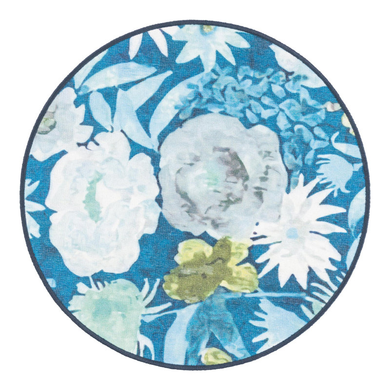 Jill Zarin Bahamas Caribbean Indoor/Outdoor Rug, Round 3'3"