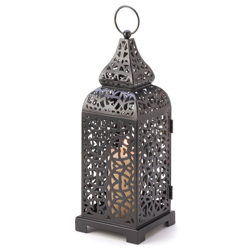 LANTERNE BOUGIE NOIRE MAROCAINE