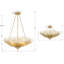 Lustre en forme de globe 6 lumières à intensité variable Ethin-94079015