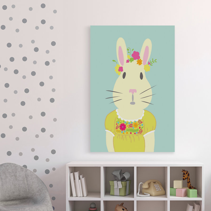 «Palmieri Fancy Animals I», reproduction sur toile tendue, H 30 po x l 20 po x P 1,5 po