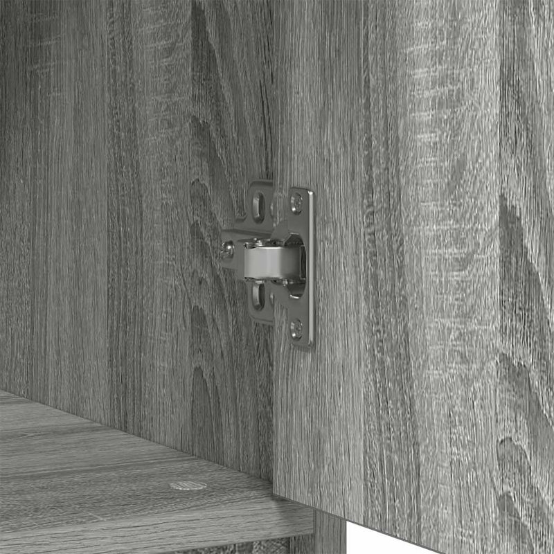Sideboard With Drawer 80X34x76 Cm Engineered Wood, Grey Sonoma