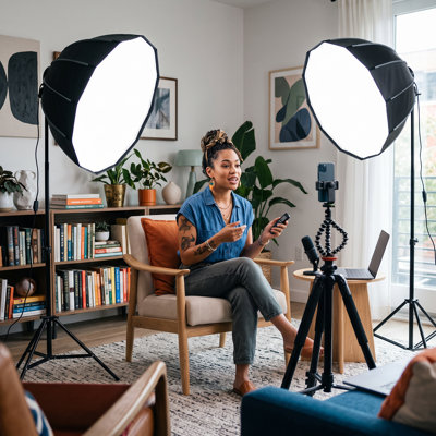 Photography Lighting Kit for Photo Studio Product, Portrait and Video Shoot Photography