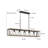 5 - Light Dimmable Kitchen Island Square / Rectangle Chandelier