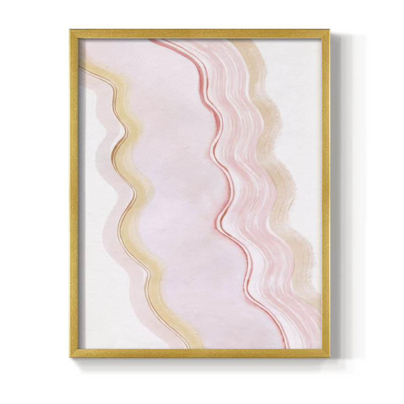 " Strawberry Ripples I ", 21" H x 17" W, Gold