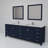 Jacques 84 in. W x 22 in. D Double Bath Vanity, Faucet Set, & 34 in. Mirrors-113025136-113025138