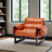 Vintage-Inspired Wooden Recliner Chair with Oil-Wax Leather-1699604915