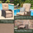 Strathmere Outdoor Recliner in Tan