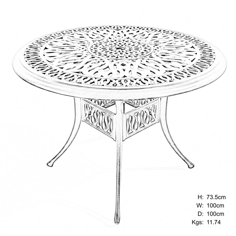 4 - Person Patio Dining Set with Round Table