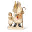 Paper Mache Santa with Tree and Child, 11"H