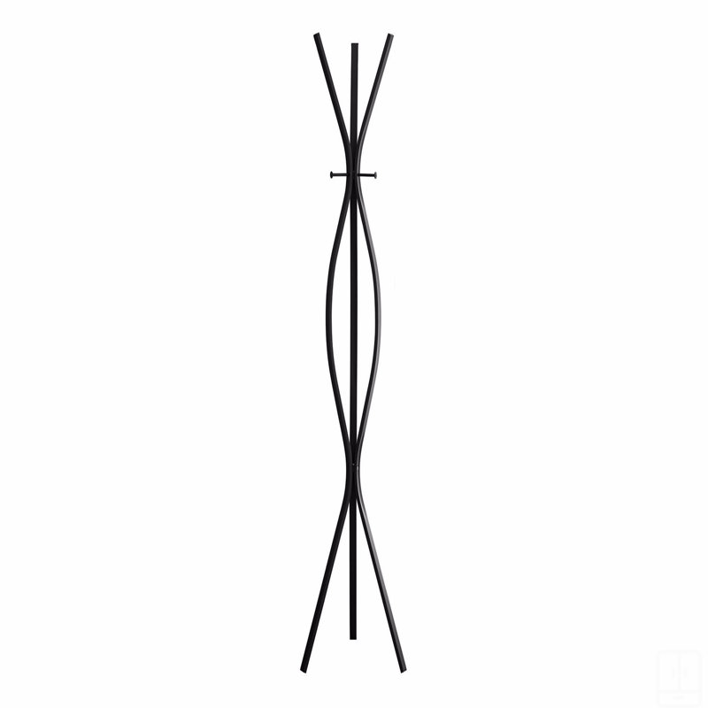 Coat Rack, Hall Tree, Free Standing, 3 Hooks, Entryway, 72"H