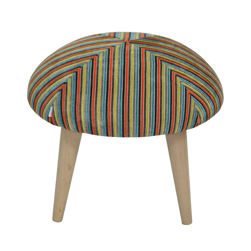 Solid + Manufactured Wood Accent Stool