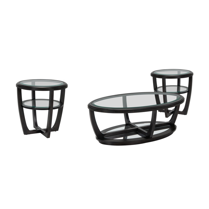 Ensemble de tables basses 3 pièces Cyndle