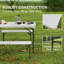 2 - Person Patio Dining Set with Rectangular Table