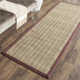 Auckland Striped Sisal Beige/Purple Area Rug