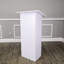Pupitre de conférence blanc 23 pi x 12 pi 44 po en bois MDF blanc