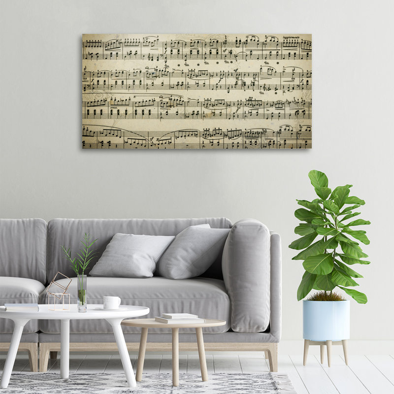 Sheet Music - Wrapped Canvas Print