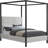 Upholstered Metal Canopy Bed-81840590-81840587