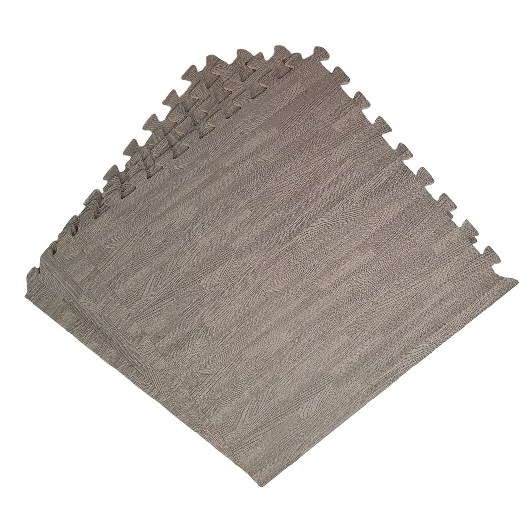 Samuel Alexander Wood Effect EVA Foam Floor Mats - Grey - 60 x 60cm - Image 7