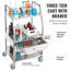 96.5cm H x 53.3cm W Utility Cart with Wheels