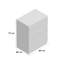Carlton 3 Drawer Chest Of Drawers: 60cm Wide. High Gloss Front. Scratch Resistant. Modern No Handle Design.-39703019