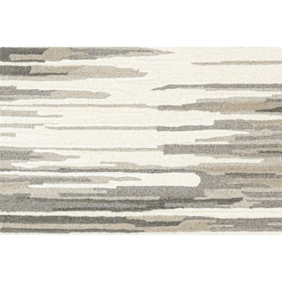 Skye Wool Gray/Ivory/Brown Area Rug