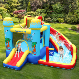 11' x 11' Bounce House with Water Slide and Air Blower