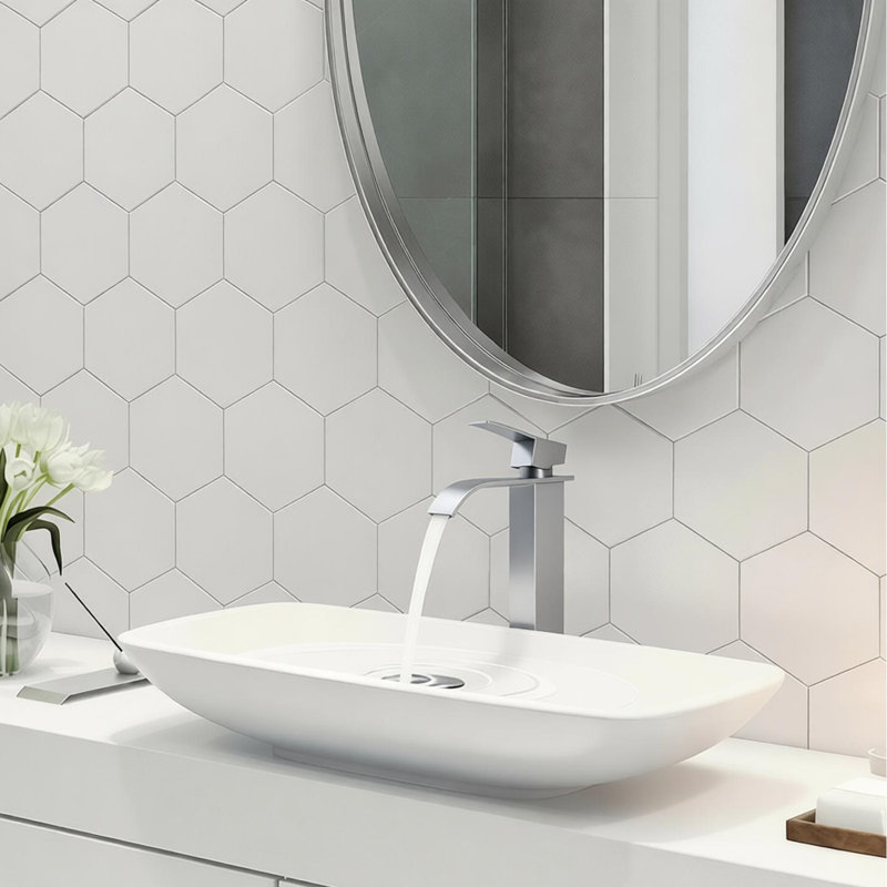 Vessel Sink Faucet Single-handle Bathroom Faucet, Brushed Nickel