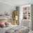 Rotating Wardrobe With Large Mirror, 360-Degree Swivel