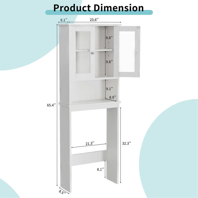 Over The Toilet Storage, White