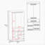 Armoire blanche avec rangement et tringle