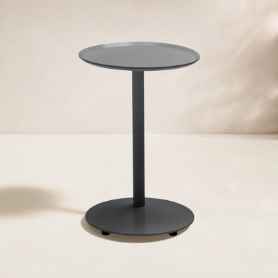 Terra 14'' Powder Coated Aluminum Outdoor Side Table