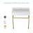 Kichae 17'' Ceramic Rectangular Bathroom Sink with Overflow-82280302