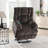 Pacay Brown Chenille Power Motion Recliner With Lift