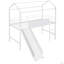 Lit mezzanine en métal avec glissade, lit simple en métal avec planche inscriptible en bois (lit)-1663485408