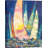 Sails In The Blue by Luigi Florio - Wrapped Canvas Print-1173524727