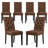 Linen Upholstered Dining Parsons Chairs (Set Of 6)-1034186462-1034186464