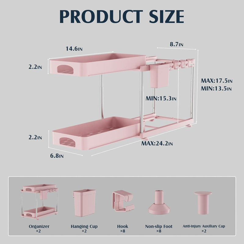 2-pack Under Sink Organizers