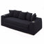 Lit Boneless de 82,25 po, canapé-lit, canapé 2 en 1, canapé-lit en velours côtelé, 5 coussins, poche latérale, deux porte-gobelets, accoudoirs larges, canapé convertible-398703626