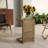 Brown C-Shape End Table