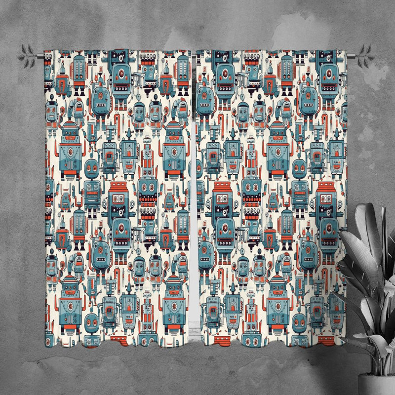 Paire de rideaux obscurcissant en polyester Patroula, L 40 po x H 61 po