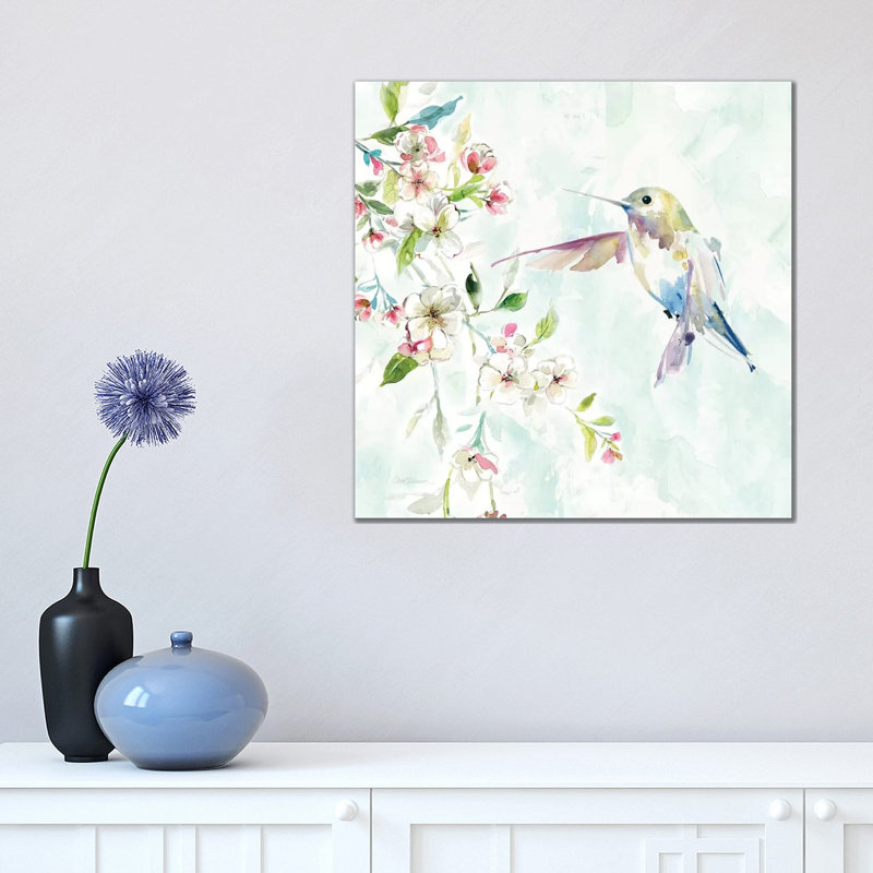 Hummingbird IV by Carol Robinson - Wrapped Canvas Painting, 45.72 cm H x 45.72 cm W x 1.91 cm D, No Frame