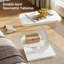 Tray Top Pedestal Side Table Set