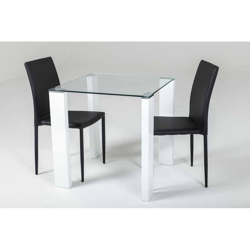 Mentone 2 - Person Dining Set, Black