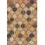 Vintage Turkish Rug, Mosaic-Inspired Multicolor Geometric Design - Rug & Kilim
