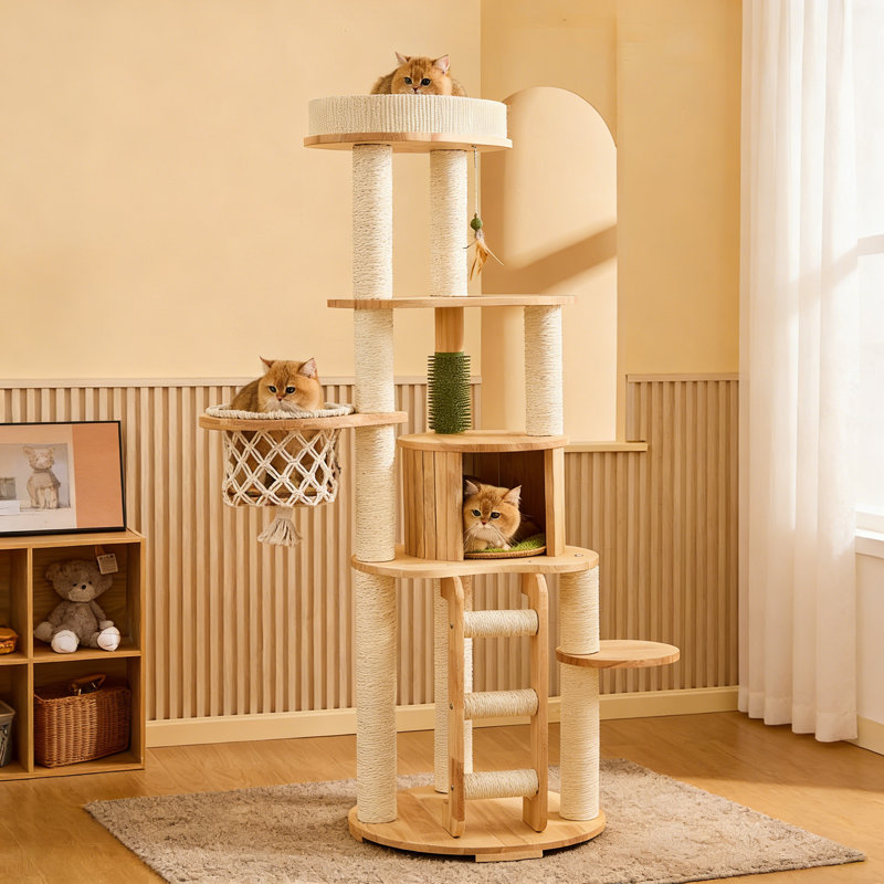 Simple Solid Wood Cat Climbing Frame